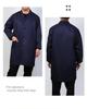 Men's Long-Sleeve Blue Workwear Smock with Custom Logo