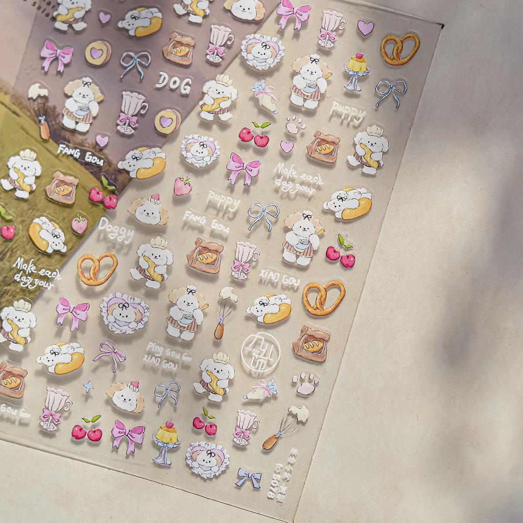 Beach Shell Swim Ring Bikini Watermelon Cat Ice Cream Crab Sunglass Coconut Tree Flowers Fruits Nail Art Stickers Decals