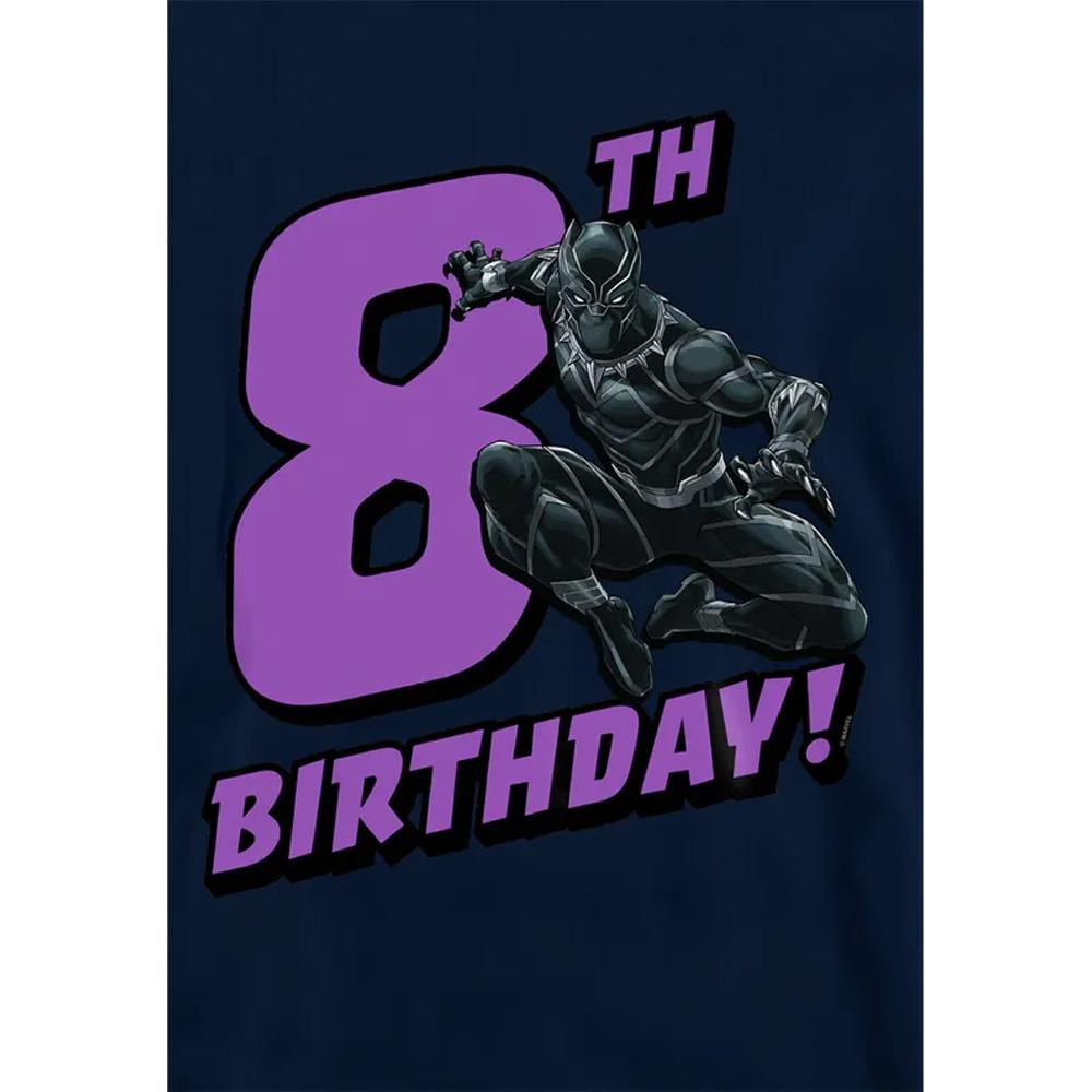 Black Panther Childrens/Kids 8th Birthday Hoodie