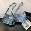 Shoulder Bag Denim Crossbody Bag Women Commuter Handbag