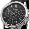 Casio BESIDE Quartz Sapphire Black Leather International Model [Casio] Men's Watch, Glass, BMS-300L-1AV, Band, Multi-axis, 24-hour Display, Black,