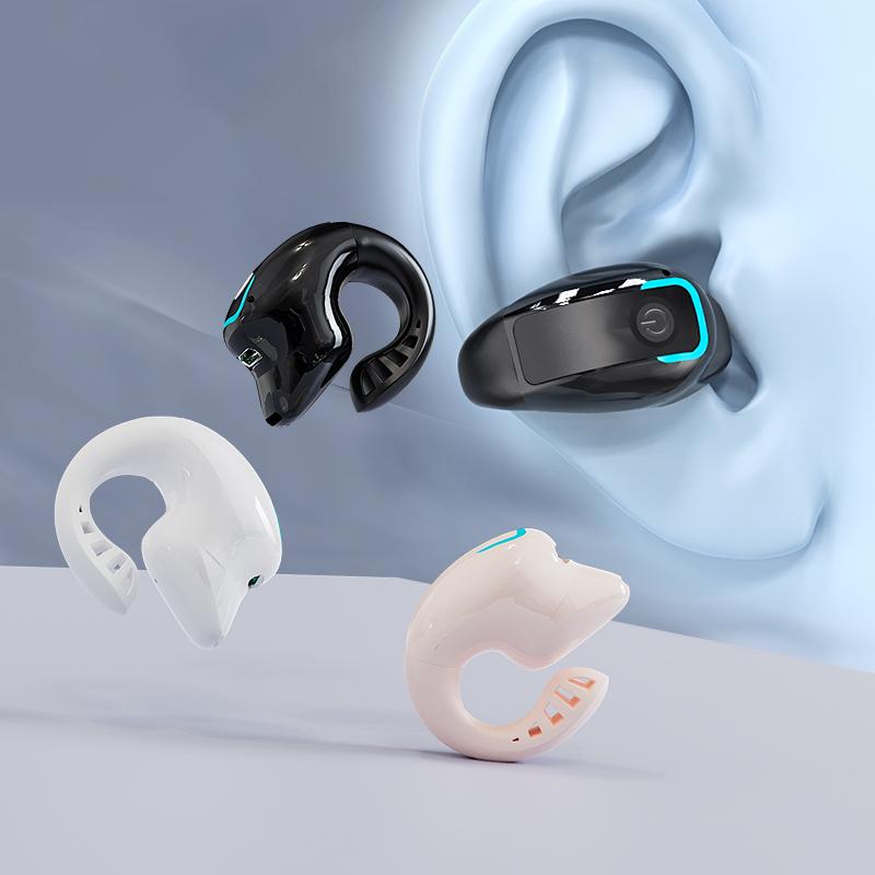 Single Ear Bluetooth Wireless Earphone Ear-Clip Headphone Noise Reduction Bluetooth 5.3 GD28LK