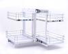 Magic Corner Double-Sided Full Bottom White Drawer