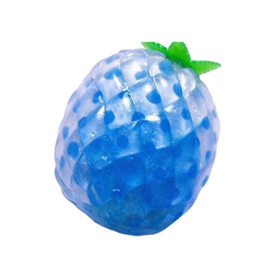 

Grape Strawberry Fruit Squeeze Toy Colorful TPR Stress Relief Balls Soft Fidget for Kids Adults Portable Decompression Gadget for Anxiety синій
