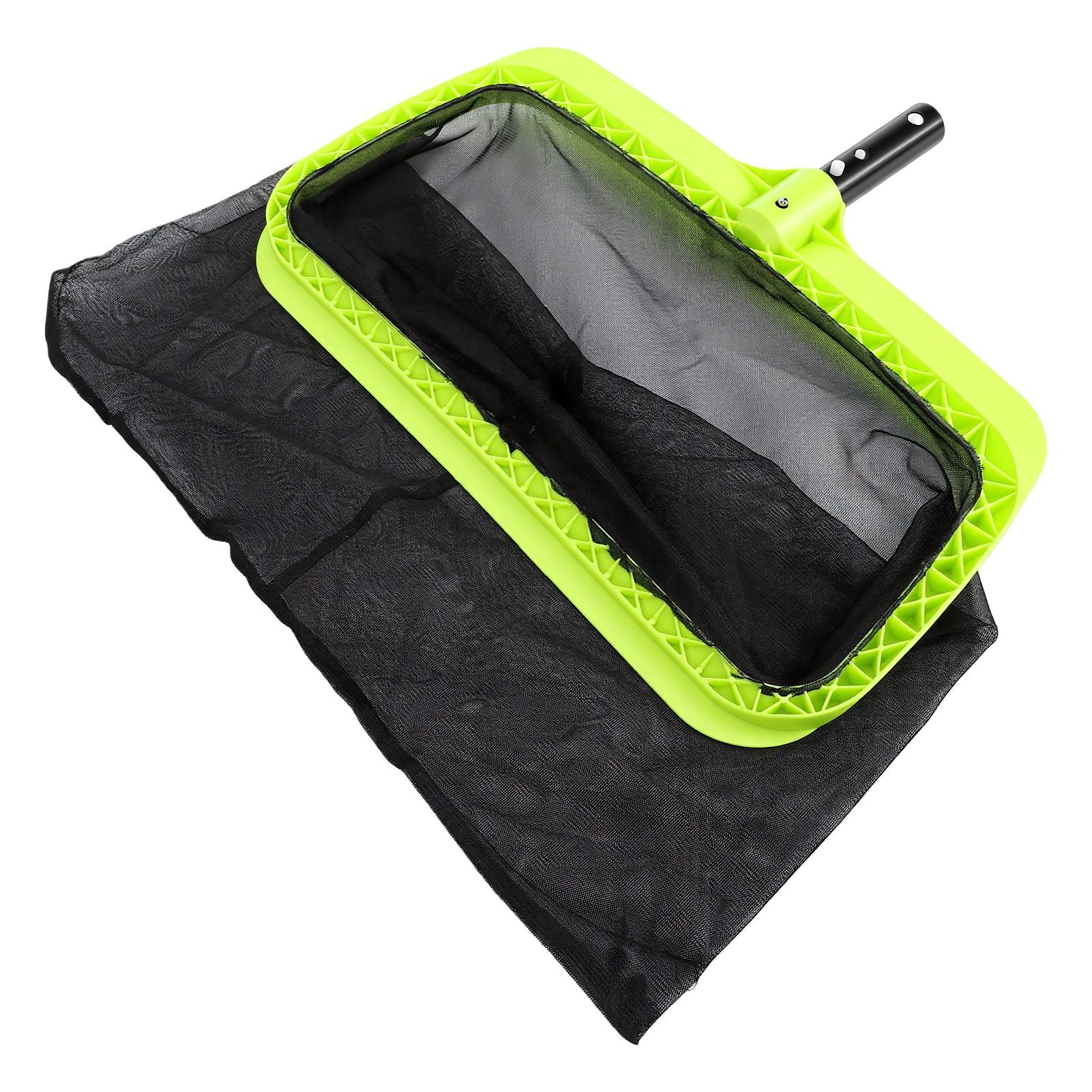 17.32in Swimming Pool Leaf Skimmer Net Lightweight Pool Net with Deep Fine Mesh Bag Removable Handle for Pools