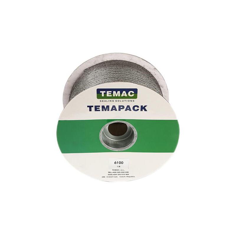 TEMAC 6100 Pure Graphite Gland Packing 12x12mm 5KG Roll