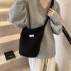 Trendy Street Style Canvas Bucket Bag For Women Spacious With Magnetic Closure