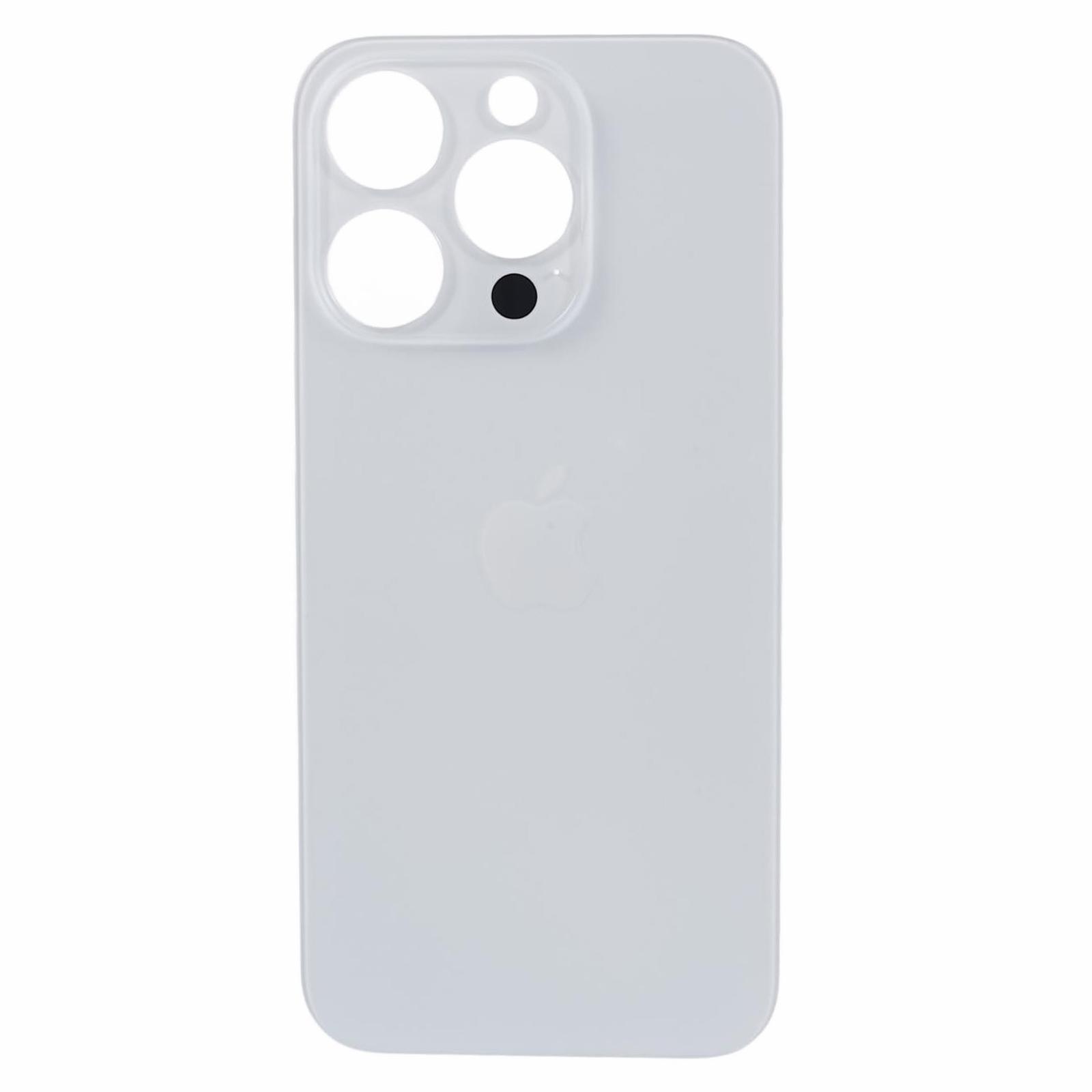 

For iPhone 15 Pro Max Battery Housing Cover Repair Part (Big Hole) White