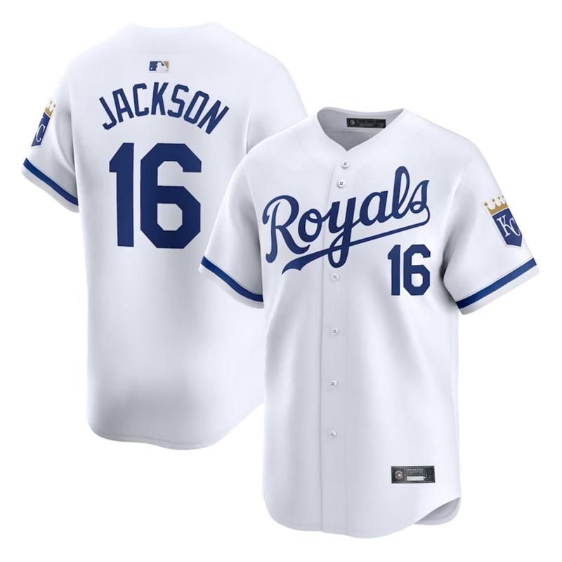 Embroidered Kansas City Royals Kansas City Royals No. 16 Jackson Jersey Baseball Uniform