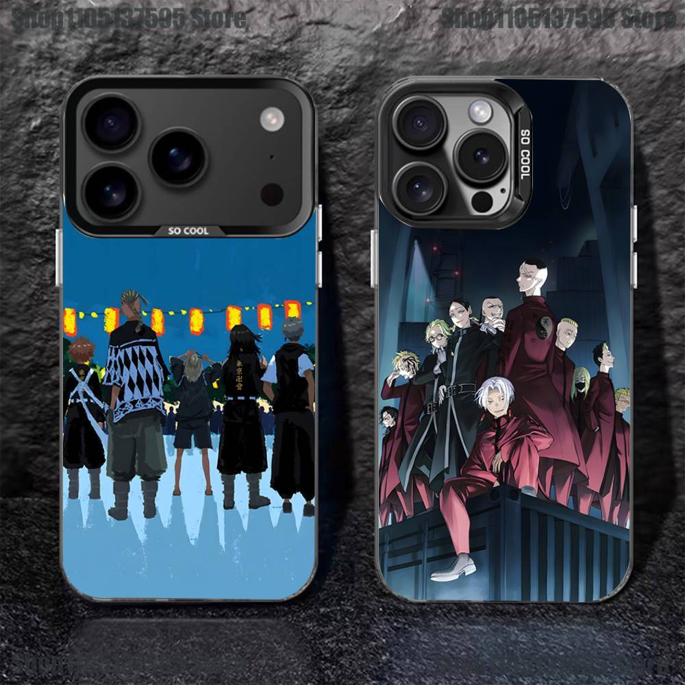 Tokyo Revengers Cool Phone Case For iPhone 17,16,15,14,13,12,11,Pro,XS,Max,Plus,Mini,SE4,E Black Matte Shockproof Cover