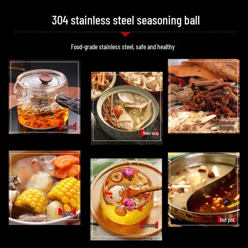 304 Stainless Steel Spice Infuser & Tea Steeping Mesh Ball