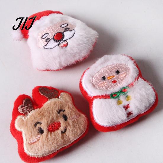 Soft Skin Friendly Cat Toys Christmas Toy, Plush Santa Claus Snowman Elk Tree Claw Scratching Chew Bite Interactive Pet Enrichment Toy for Indoor Cats