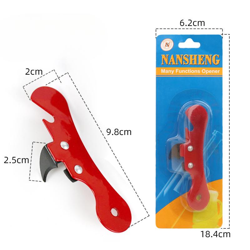 

Многофункциональный консервный нож Простой консервный нож Попугай консервный нож Печатная открывалка для бутылок No. 12