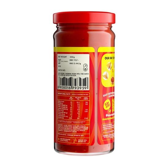 MasterChow Chilli Garlic Chutney (250g) | Made with Fresh Tomatoes & Red Chilies