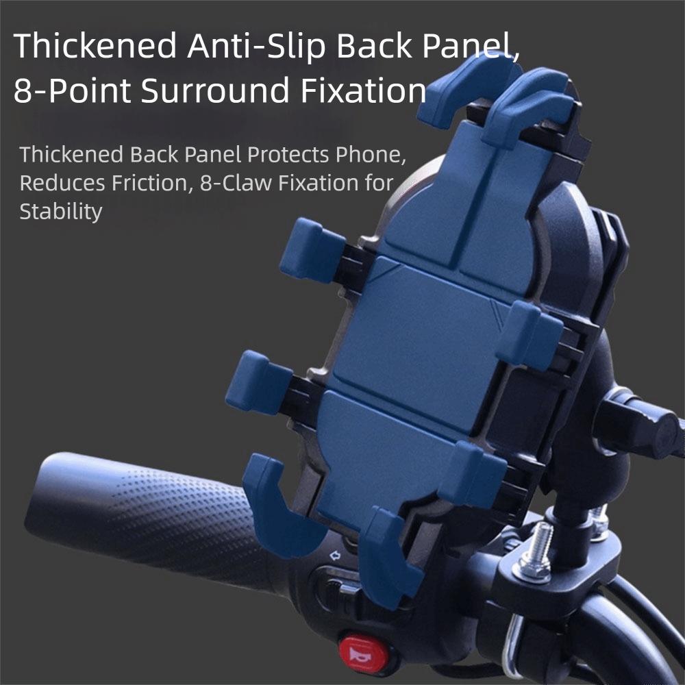 360° Rotation Motorcycle Phone Holder Eight Claw Fixed Navigation Stand  Electric Bike