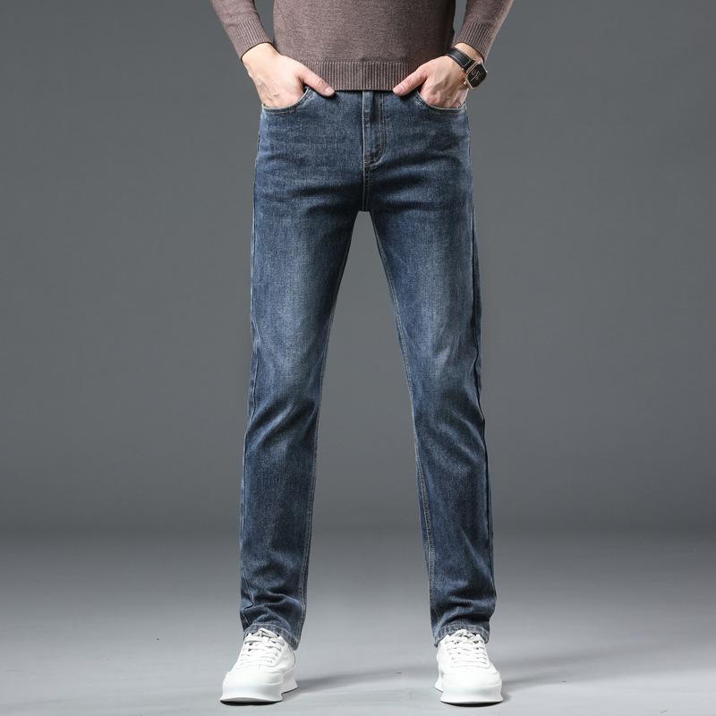 Новые джинсы JYL для мужчин весной прямые, эластичные, а осенью простые. 34