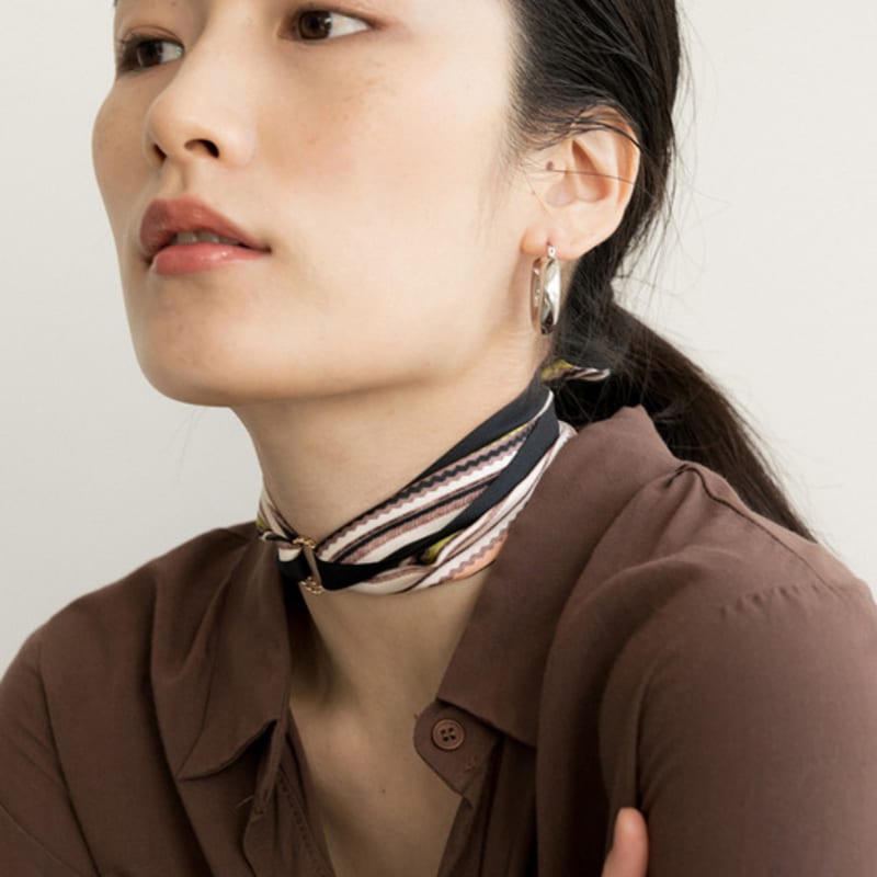 Saint Luxure Twilly Scarf Leo SL20SSTLE