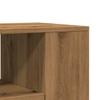 TV Stand with Casters Artisan Oak Finish 102 x 34.5 x 43 cm Engineered Wood