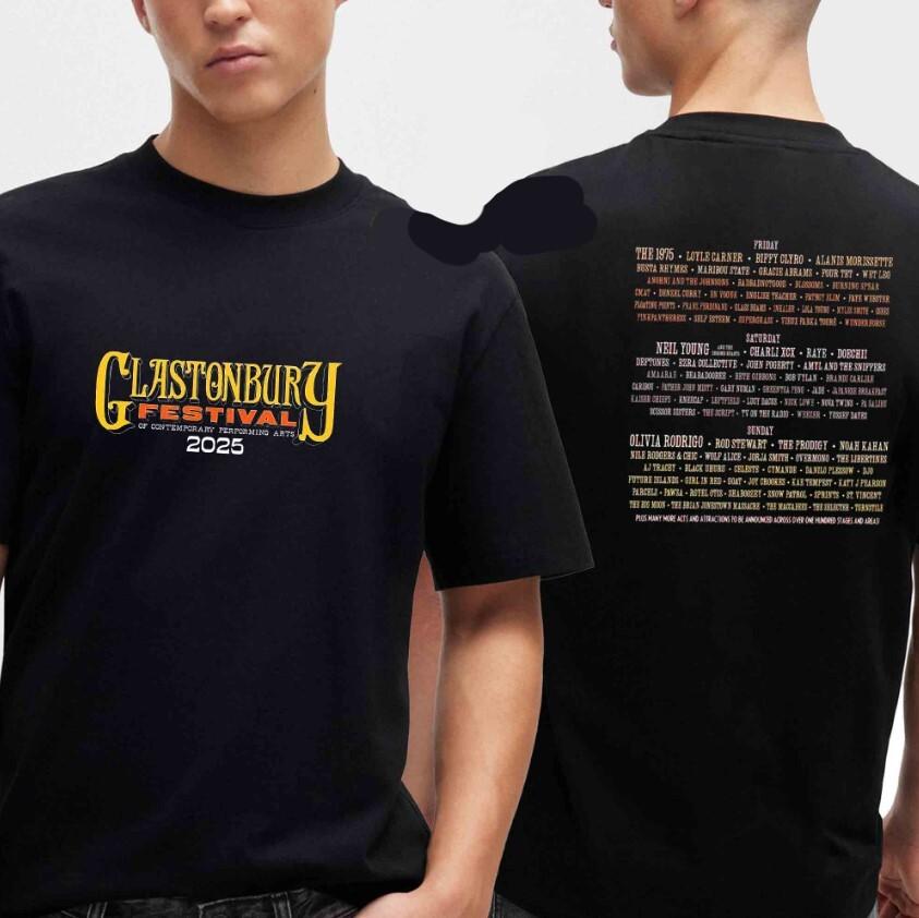 Glastonbury Festival 2026 Lineup Worthy Farm Pilton T-Shirt For Fans Gift All XXXL