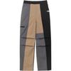 Color Block Letter Mid Waist Cargo Pants Men Pants Gray NP6NR04M