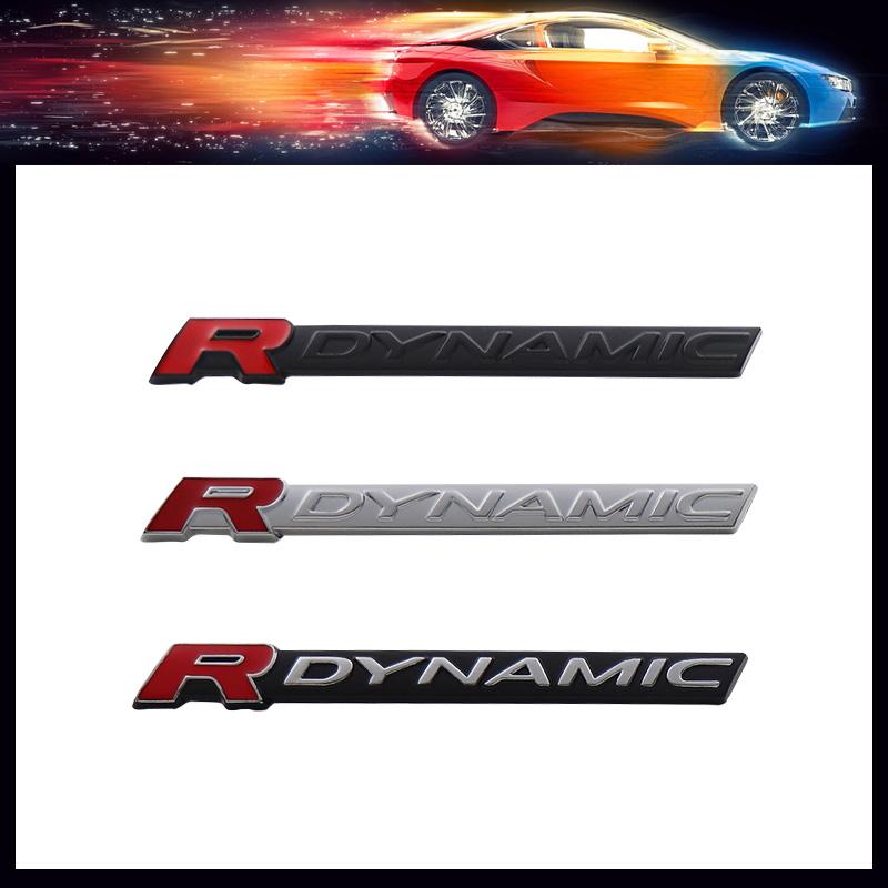 3D Car Styling R DYNAMIC RDYNAMIC for car Hood Fender trunk Rear Bonnet Nameplate Decal Emblem Badge Sticker