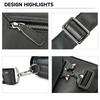 Single-shoulder Bag Trendy and Fashionable Men's Crossbody Bag Multi-functional Crossbody Bag with Snap Fasteners
