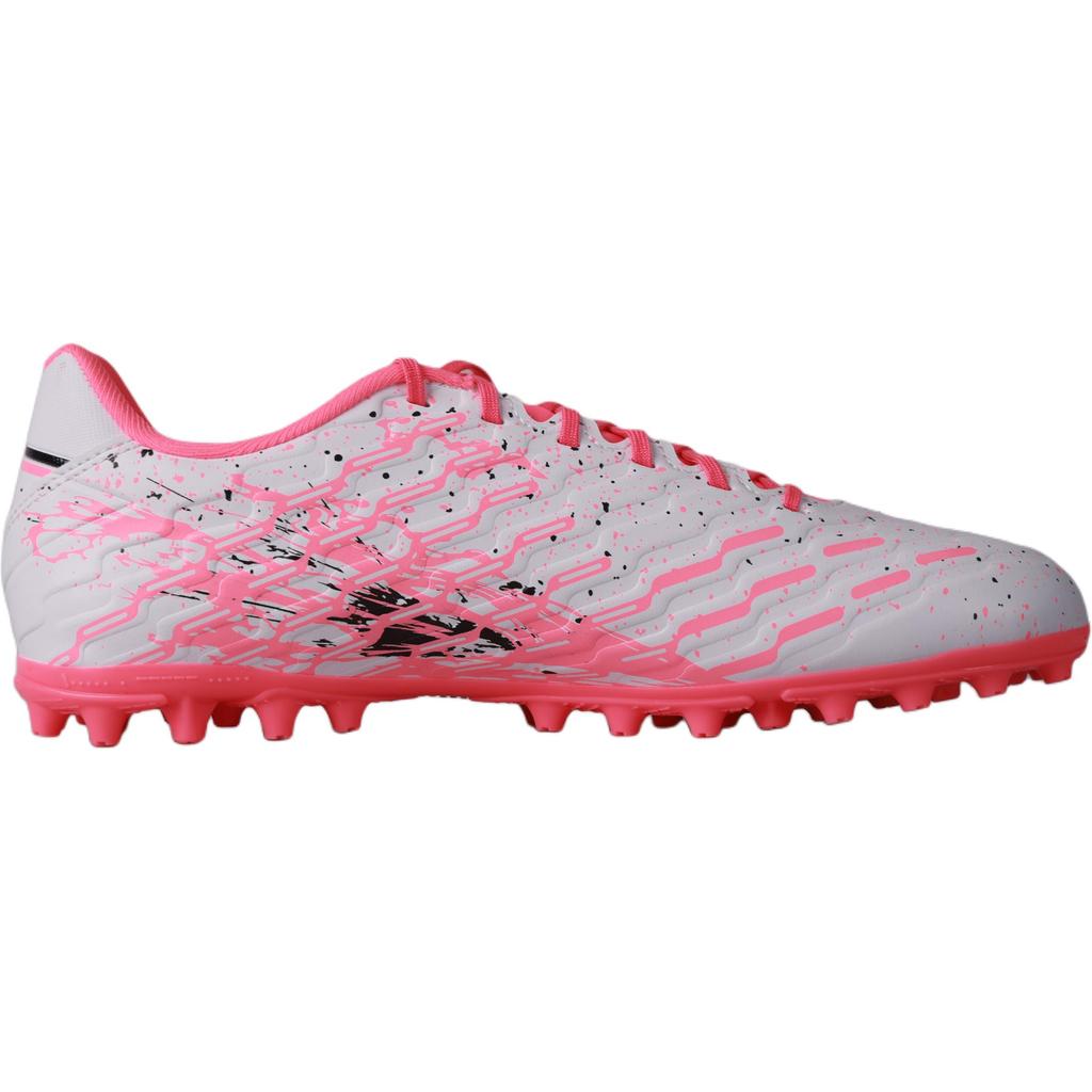 Li Ning Kids Football PU Synthetic Leather Simple Comfortable Fashion Non-Slip Low-Top Football Shoes Fluorescent Lotus Pink YKGV056-17