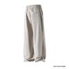Fashion Zipper Design Trouser Legs Casual Pants Men's Solid Straight Elastic Waist Trousers Simple Boot Cut Daily Pants