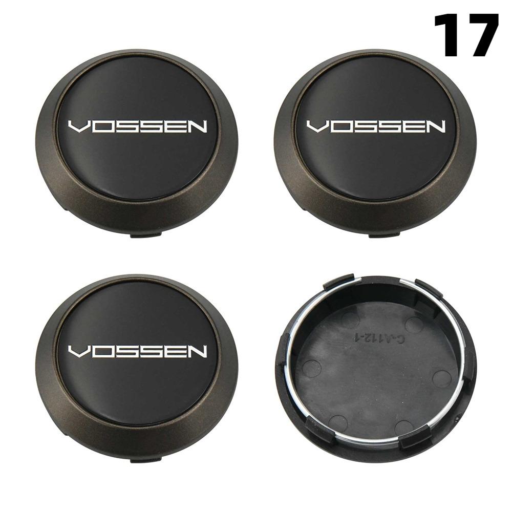 4PCS New 64MM OD / 60MM ID Rim Caps VOSSEN Emblem Wheel Center Cap Wheel Cover Hub caps Sport Car Logo Tire Accessories