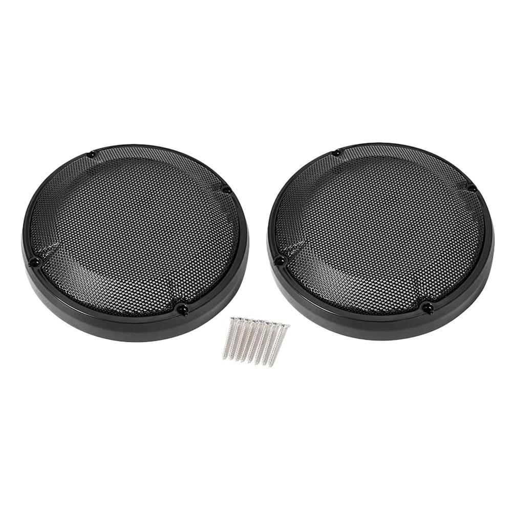 Крышка мотоциклетной седельной сумки 6,5 дюйма, круглая решетка динамика для Harley Touring Road King Electra Glide Street Glide 1983- чёрный