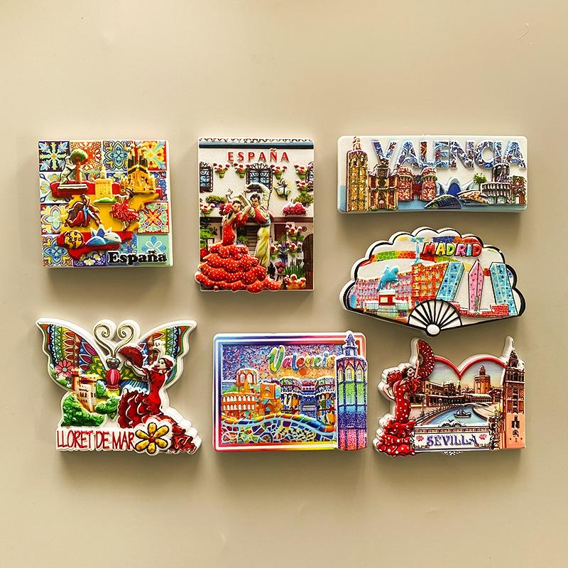 Creative and Personalized Magnetic Mosaic Stickers for Tourist Souvenirs Personalized Magnetic Fridge Magnets