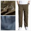 MUBA Cargo Windproof Winter Pants for and Skiing Size Men's Fleece-Lined Pants, Work, Hiking, Mountaineering, (Olive, M)