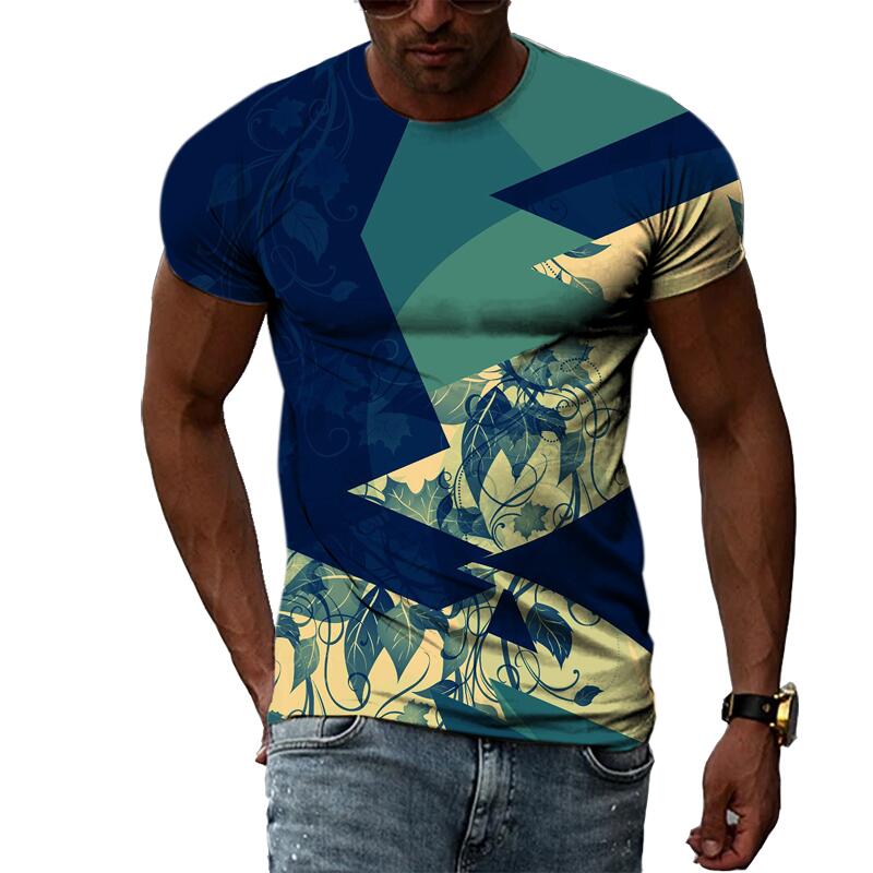 

Летняя мода, креативные футболки с абстрактным рисунком для мужчин, повседневные футболки с 3D принтом в стиле хип-хоп, Харадзюку, индивидуальность, круглый вырез, короткий рукав XS