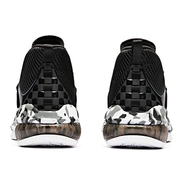 Anta UFO2.0 Mid Top Basketball Shoes Men's Black White 11911603-6