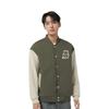 Li Ning Anti Wu Collection, American Vintage Multicolor Baseball Collar Fleece Lined Thermal Jacket Men's AJDT043-5