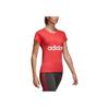 Adidas Classic Big Logo Print Short Sleeve T-Shirt Women Tops Natural-Coral-Pink CF8822