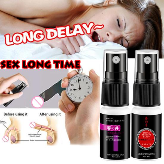 5ML Ejaculation Delay Spray Long-Lasting Effective Flirt Natural Ingredients Rapid Erection Prolonged Sex Life Mini Control Men Ejaculation Spray