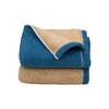 Bath Towel Imabari Large Set of 2, Thick, Large, Made In Japan, Certified, Absorbent, 70 X 130 Cm, 100% Cotton, Reversible, Navy X Beige