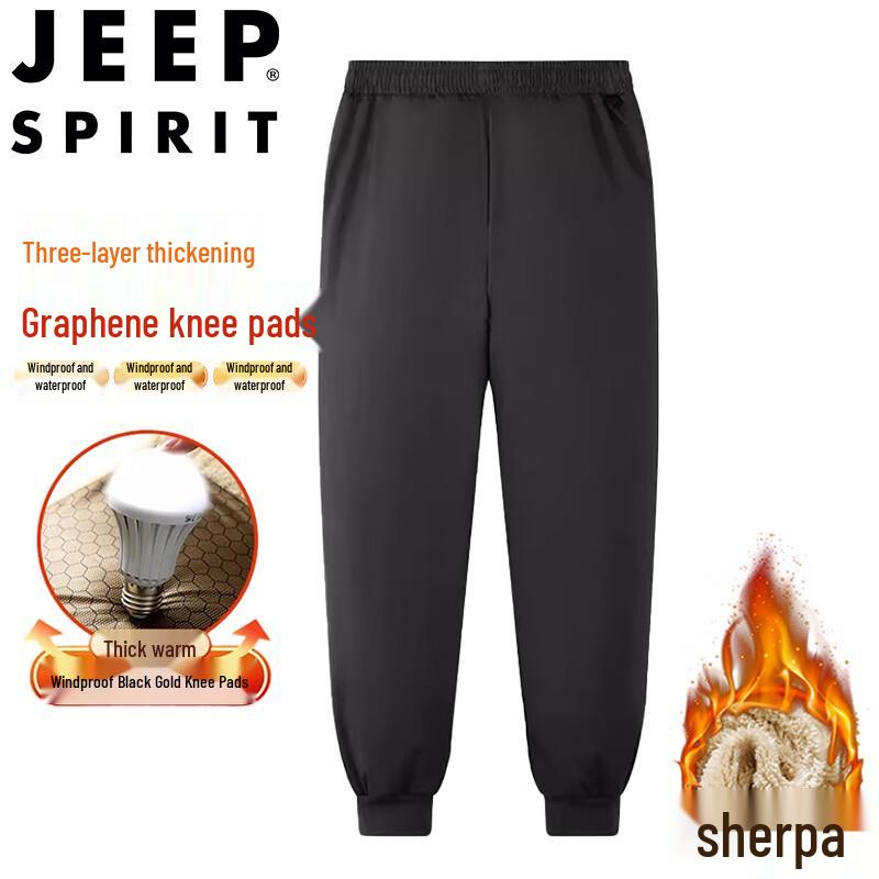 

JEEP SPIRIT Men s Winter Fleece-Lined Outdoor Pants 3XL
