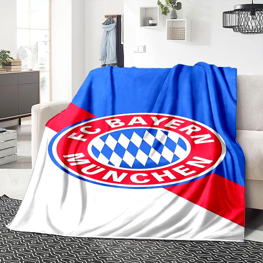 Bayern Munich Crest Blankets Flannel Printed Breathable Warm Throw Blanket for Home Office Bedspreads 0708a119