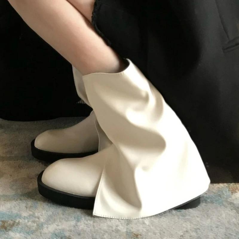 

Men Women Winter Casual Boots Designer New Casual Ankle Flats Elegant Shoes Fashion Chelsea Trend Dress Cozy Femme 40