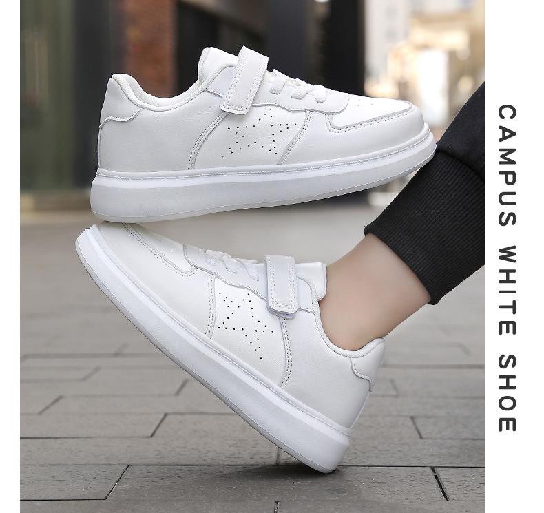 2025 Autumn Kids' Breathable White Mesh Sports Shoes for Boys & Girls