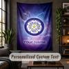 Personalisierte Wandteppich, Leeds United Benutzerdefinierter Text, Weiche Stoff Wandkunst Für Innenraumdekoration