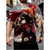 T-shirt da uomo con stampa grafica 3D retrò - Perfetta per l'uso quotidiano e le vacanze