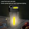 Ultra Bright LED Flashlight USB Rechargeable EDC Pocket Torch with 180°  Rotating Head Mini Magnetic Outdoor Emergency Work Lamp