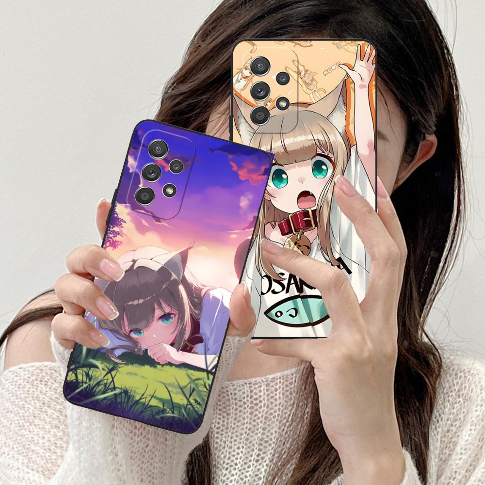 Anime Kinako Hara Mobile Phone Case for Samsung Galaxy A56 55 54 53 52 51 36 35 34 23 16 15 5G Colorful Cover Cover Pretty
