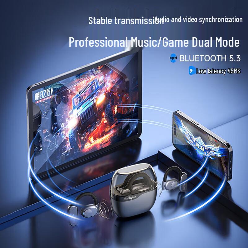 Lenovo LP76 Open-Ear Bluetooth Sport Ear-Hook Headphones