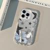 Shining Star Pattern Back Mirror Phone Case For iPhone 17 Pro Max 11 12 13 14 15 16 7 8 Plus Air X XR XS Shockproof Soft Cover