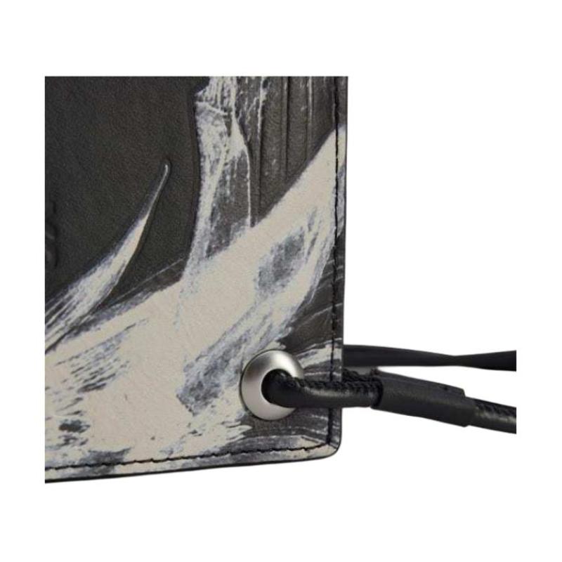Adidas Y 3 Collaboration Leather Card Holder Regular Unisex Black Adidas IN2401