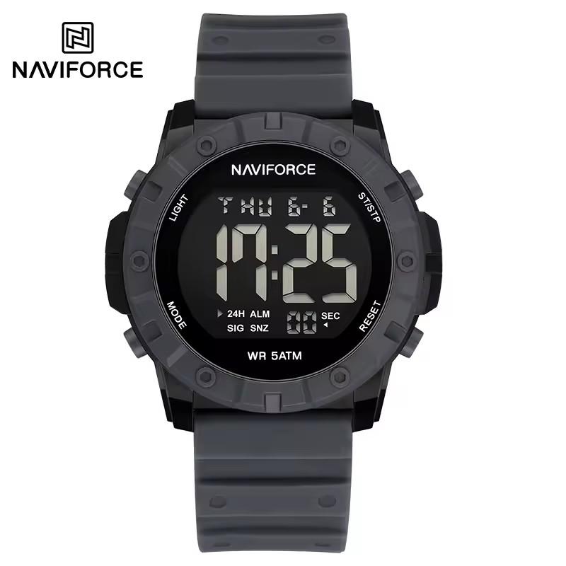 NAVIFORCE 7110 Top Brand Men's Watch Silicone Strap Fashion Sport Casual Wristwatch Luxury Chronograph Watches Male Relojes